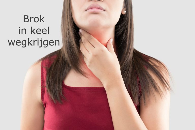 Brok in keel wegkrijgen dichtgeknepen keel gevoel
