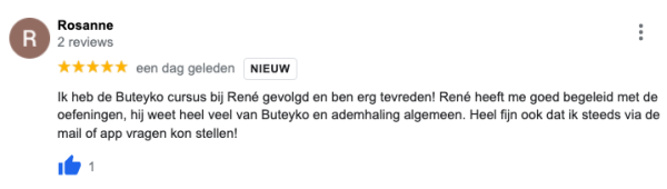 Buteyko cursus ervaring